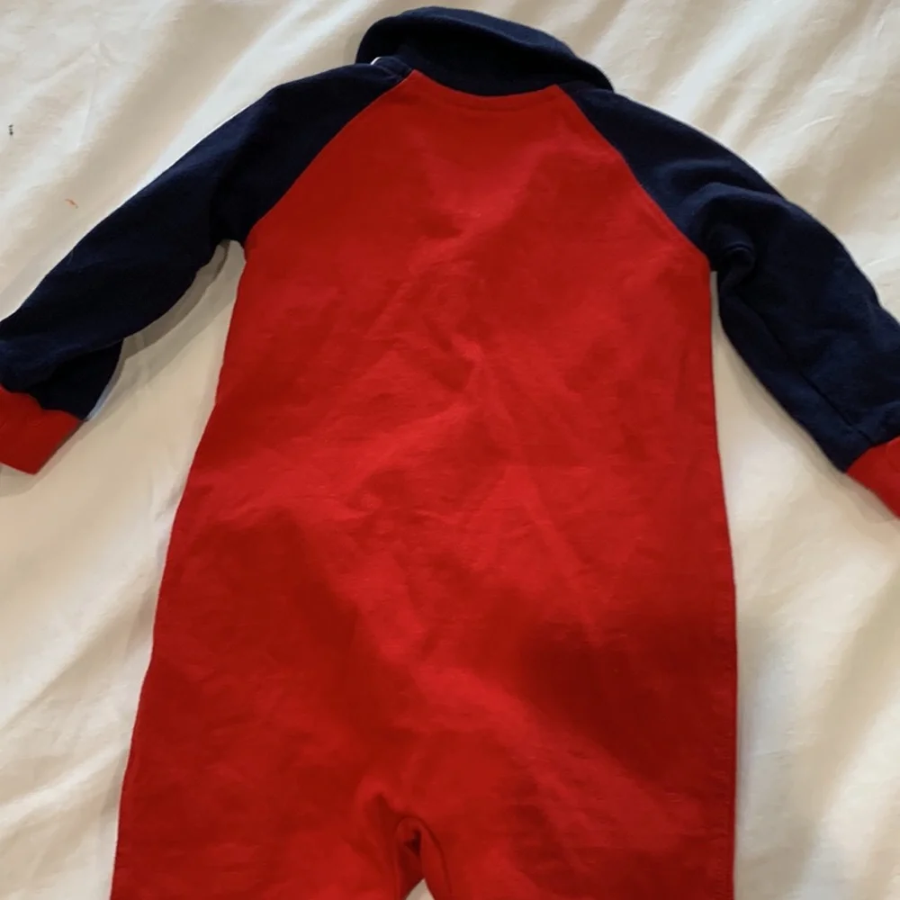 Ralph Lauren cotton jersey footed coverall
